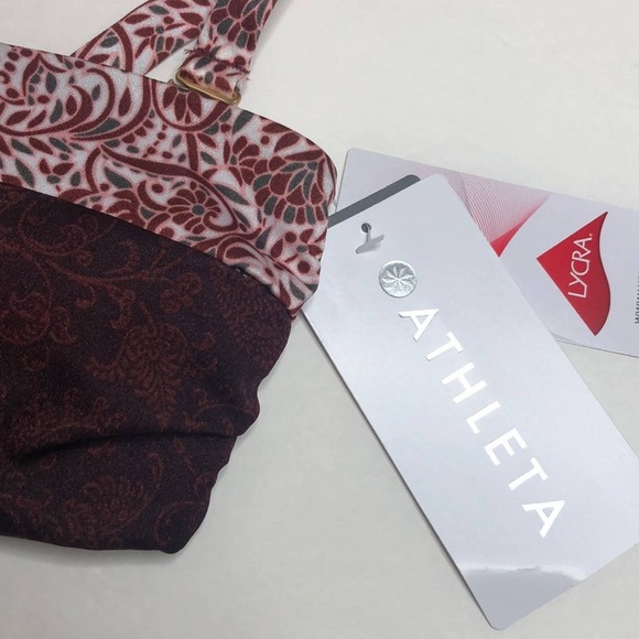 NWT athleta aqualux batik bandeau bikini top - Picture 5 of 10